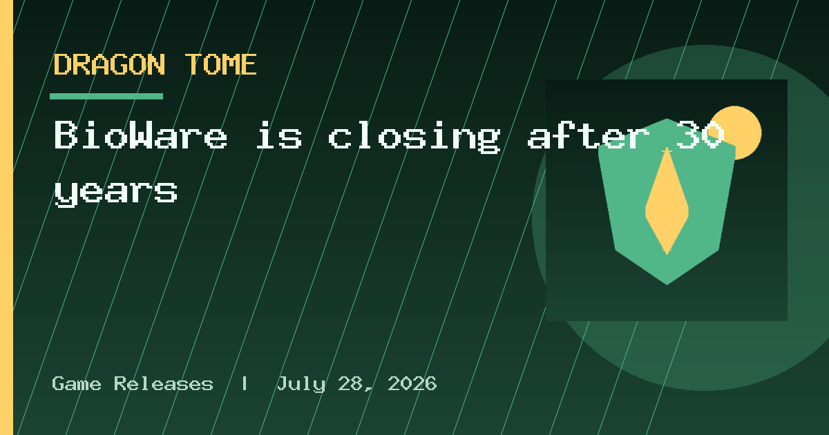 BioWare is closing after 30 years