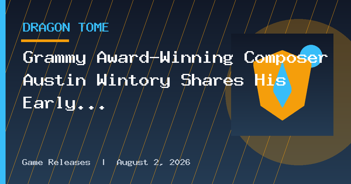 Grammy Award-Winning Composer Austin Wintory Shares His Early Musical Drafts