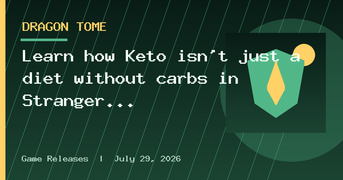 Learn how Keto isn’t just a diet without carbs in Stranger than Heaven’s Kokura