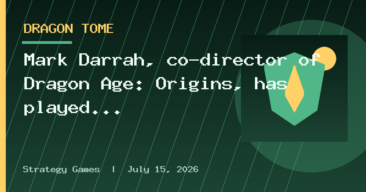 Mark Darrah, co-director of Dragon Age: Origins, has played Riven for 3 minutes