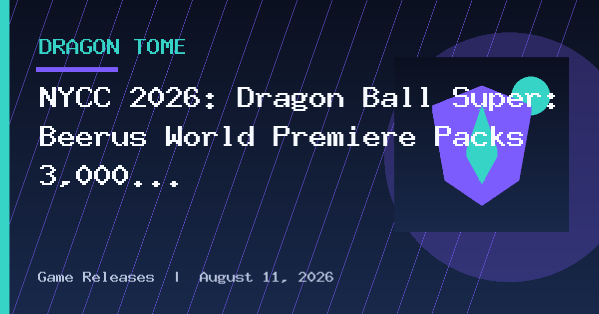 NYCC 2026: Dragon Ball Super: Beerus World Premiere Packs 3,000 Fans
