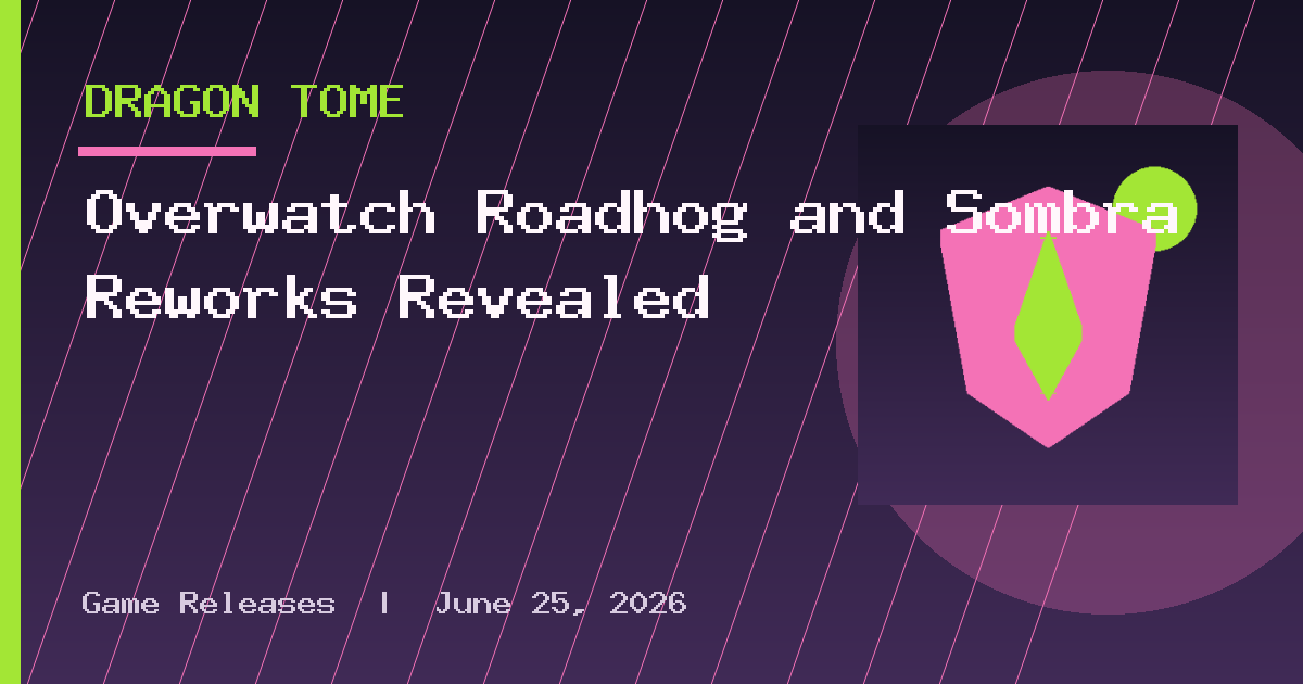 Overwatch Roadhog and Sombra Reworks Revealed